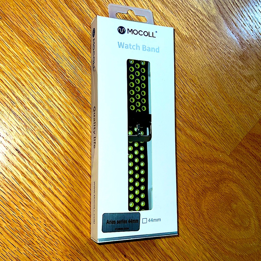 Neon Green - Black Band (44 mm) for Apple Watch